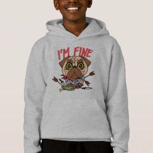 Funny Dog Warrior  Hoodie