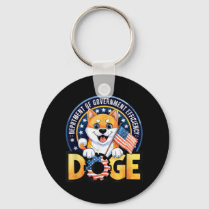 Funny Doge Crypto Meme Department Of Government Ef Keychain