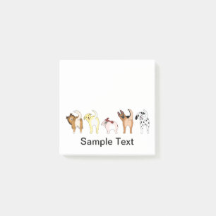 funny dogs design post it post-it notes