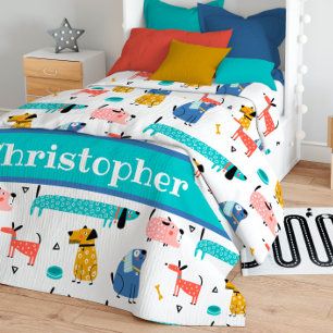 Funny Dogs Duvet Cover