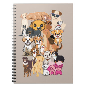 Funny Dogs Family Portrait Notebook