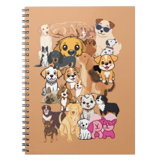 Funny Dogs Family Portrait Notebook