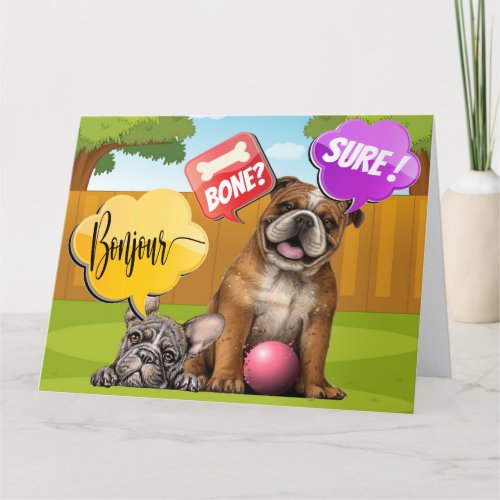 Funny Dogs Greeting Card