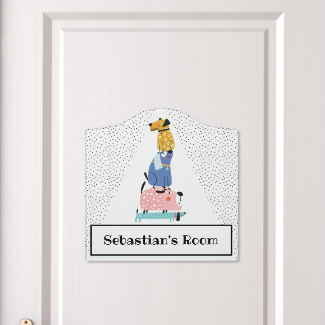 Funny Dogs Kids  Door Sign (Creator Uploaded)