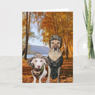 Funny Dogs/Lab Valentine or Anniversary Holiday Card