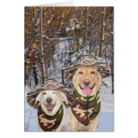 Funny Dogs/Labs Customizable Valentine/Anniversary Card