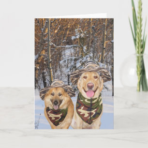 Funny Dogs/Labs Customizable Valentine/Anniversary Holiday Card