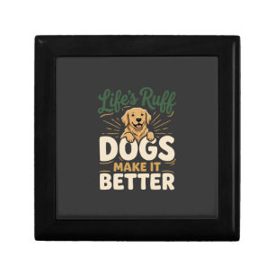 Funny Dogs Make It Better Gift Box