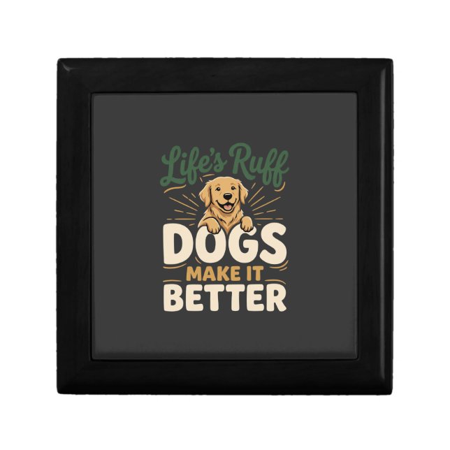 Funny Dogs Make It Better Gift Box (Front)