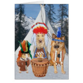 Funny Dogs Native American Birthday (Front)