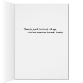 Funny Dogs Native American Birthday Cards (Inside (Right))