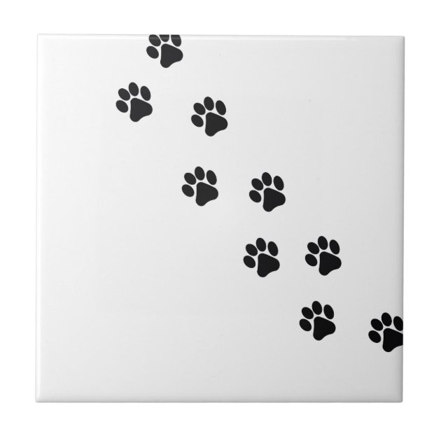 dog paw tile