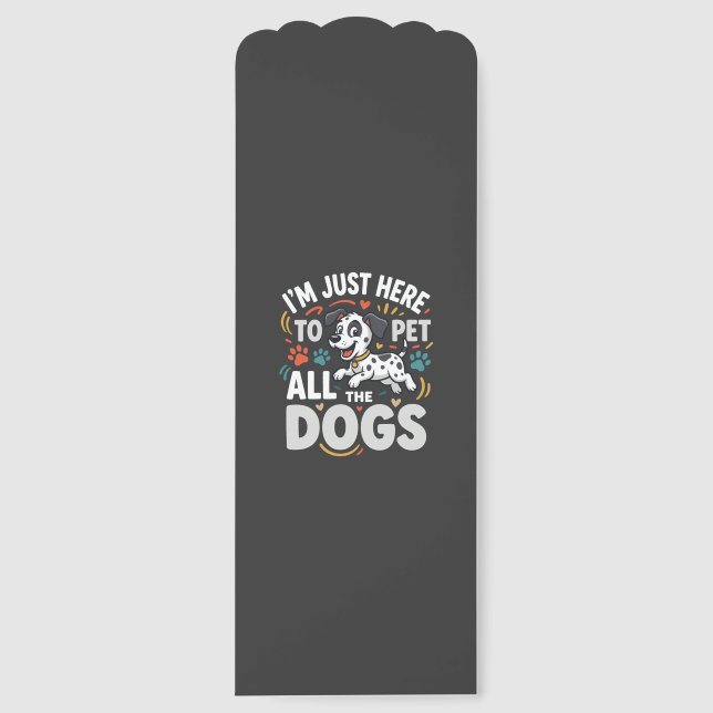 Funny Dogs Pet Lover Vector Bookmarks (Front)