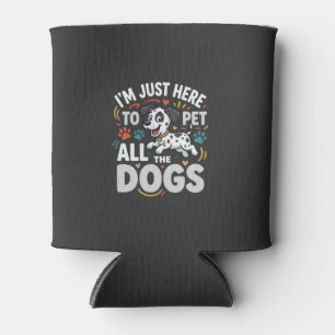 Funny Dogs Pet Lover Vector Can Cooler
