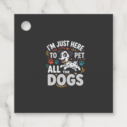 Funny Dogs Pet Lover Vector Favor Tags