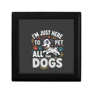 Funny Dogs Pet Lover Vector Gift Box