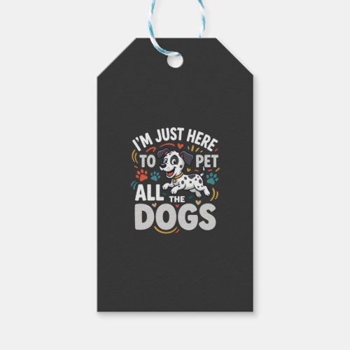 Funny Dogs Pet Lover Vector Gift Tags