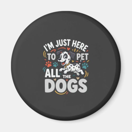 Funny Dogs Pet Lover Vector Magnet