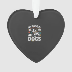 Funny Dogs Pet Lover Vector Ornament