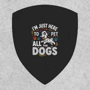 Funny Dogs Pet Lover Vector Patch