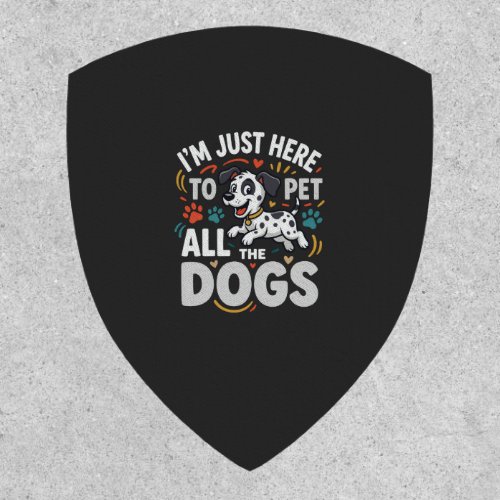 Funny Dogs Pet Lover Vector Patch