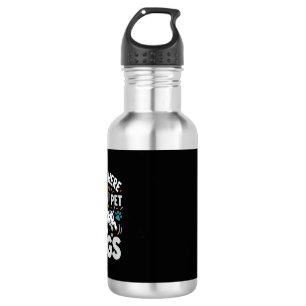 Funny Dogs Pet Lover Vector Stainless Steel Water Bottle