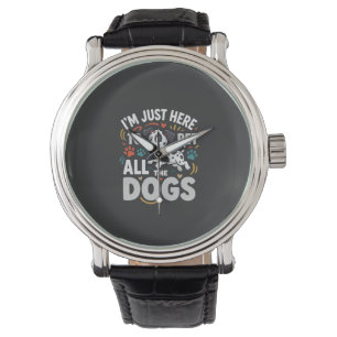 Funny Dogs Pet Lover Vector Watch