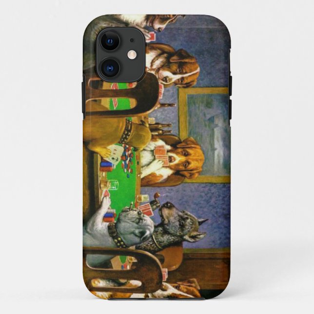 Funny Dogs Playing Poker Case (Back)