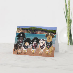 Funny Dogs September 19th Birthday Card