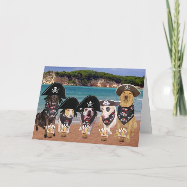 Funny Dogs September 19th Birthday Card (Front)