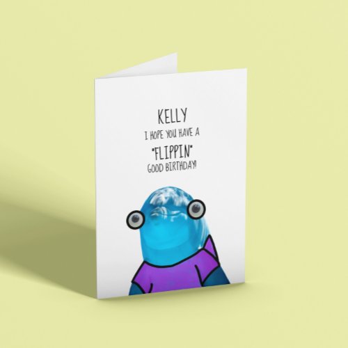 Funny Dolphin Card