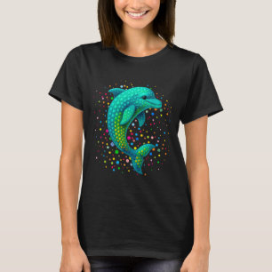 Funny Dolphin Lovers Polka Dots Happy Dot Day Girl T-Shirt