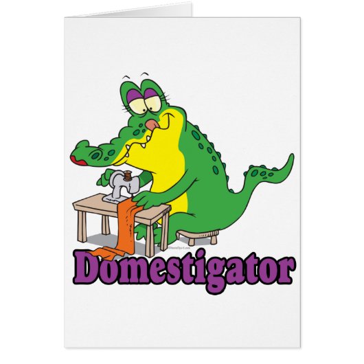 funny domesticated alligator gator cards (Front)