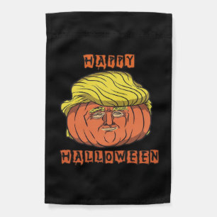 Funny Donald Pumpkin Halloween Garden Flag