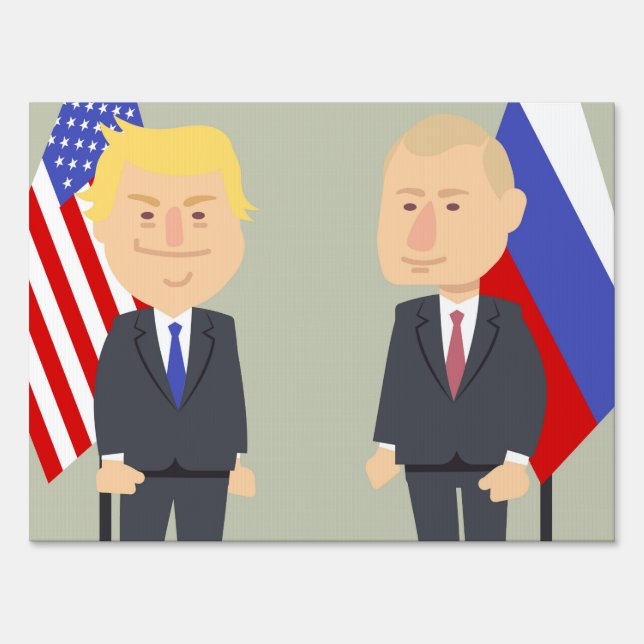 Funny Donald Trump And Vladimir Putin Sign (Front)
