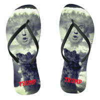 Funny Donald Trump as Nuclear Explosion Flip Flops