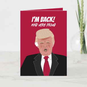 Funny Donald Trump Bandaged Ear Merry Christmas Card