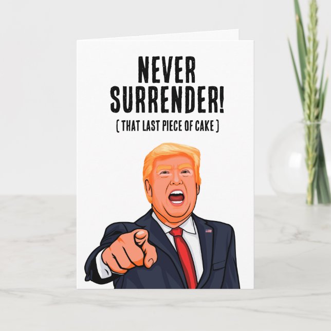 Funny Donald Trump Birthday  Card (Front)