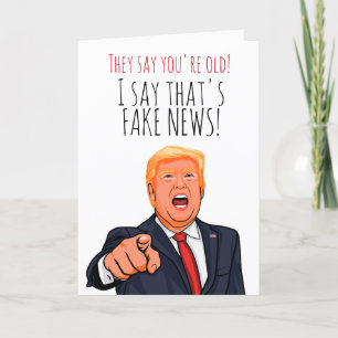 Funny Donald Trump Birthday Card