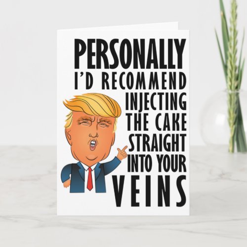 Funny Donald Trump Birthday Card