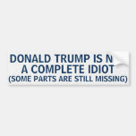 Funny Donald Trump Bumper Sticker at Zazzle