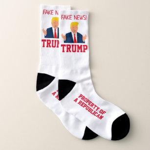 Trump Hairy Crew Socks Unisex President Donald J 