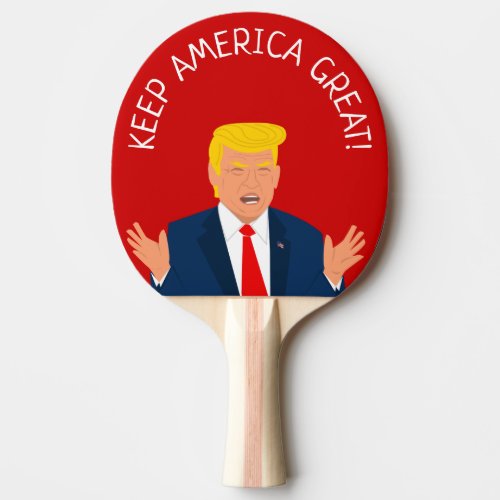 Funny Donald Trump cartoon custom table tennis Ping Pong Paddle