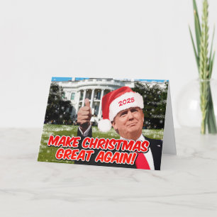 Funny Donald Trump Christmas 2025 Holiday Card