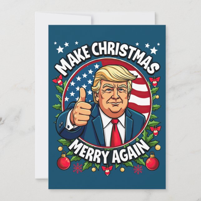 Funny Donald Trump Christmas Card (Front)