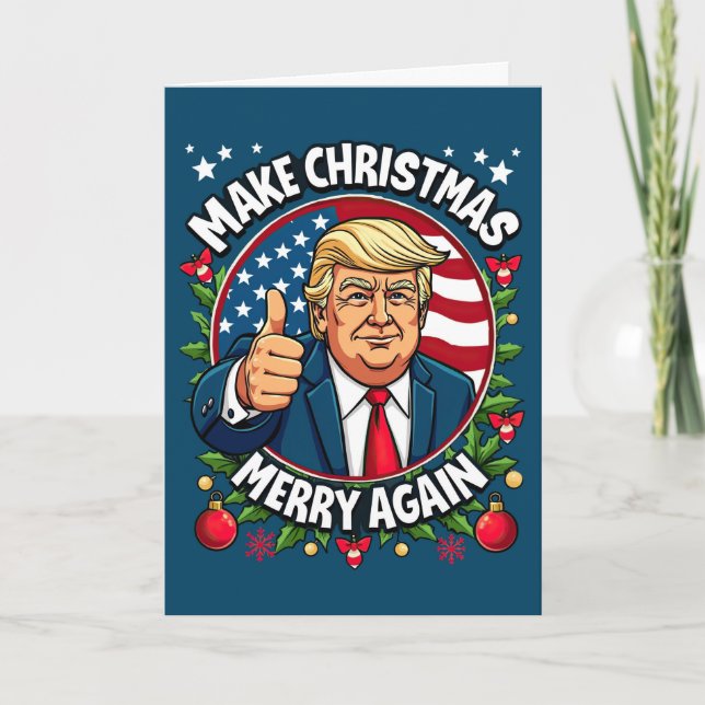 Funny Donald Trump Christmas Card (Front)