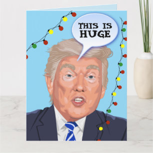 Funny Donald Trump Christmas greeting card