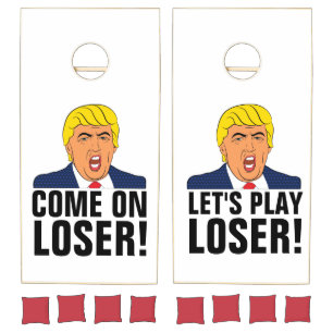 FUNNY DONALD TRUMP CORNHOLE SET