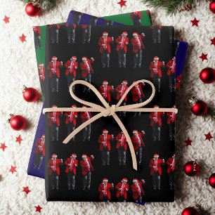 Funny Donald Trump Dancing President Christmas Wrapping Paper Sheets