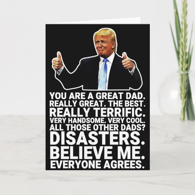 Funny Donald Trump Father's Day Card (Front)